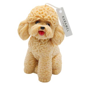 Poodle Candle | Dog Candle | Puppy Candle