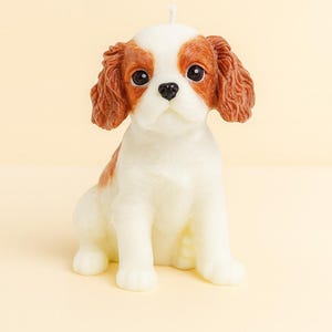 Handgefertigte Cavalier King Charles Spaniel Kerze
