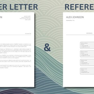 Resume Template for Microsoft Word | Cover Letter & References Template ...