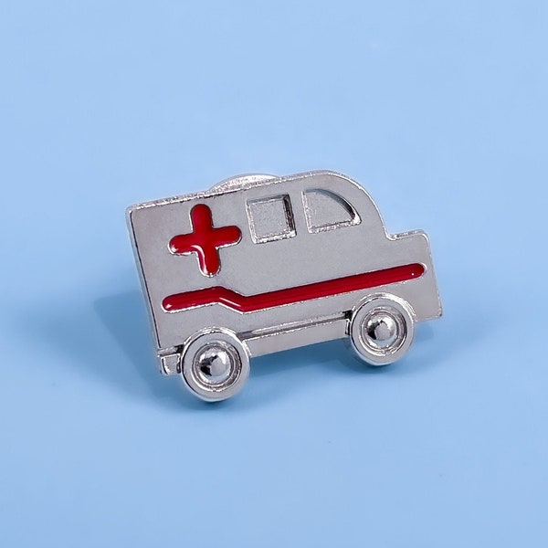 Ambulance Pin, Medical Jewelry, Handmade Accessory, Gift for Healthcare Professionals