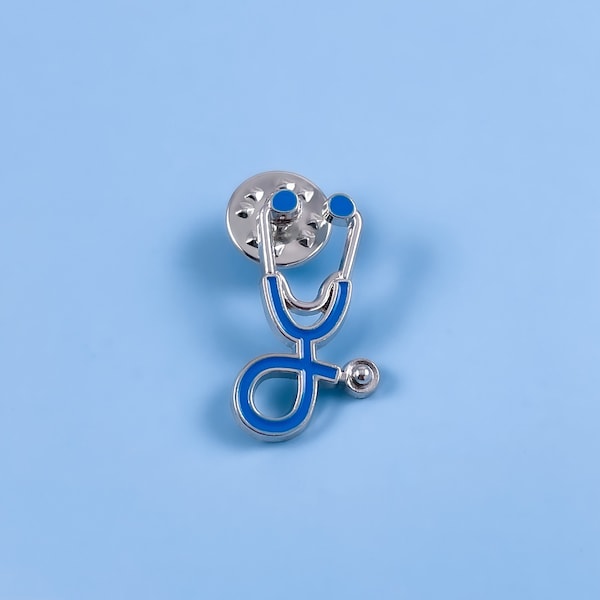 Blue Stethoscope Pin, Medical Professional Gift, Nurse Doctor Accessory