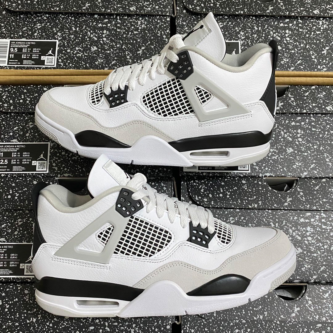 Air Jordan 4 Retro Military Black Sneakers Air J 4 Sneakers Etsy