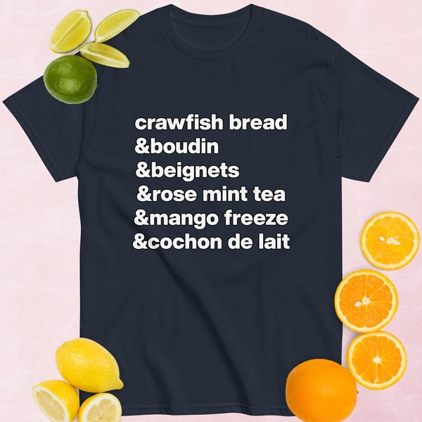 Jazz Fest New Orleans Festival Food Unisex T-Shirt Tee Men's Women'sShirt