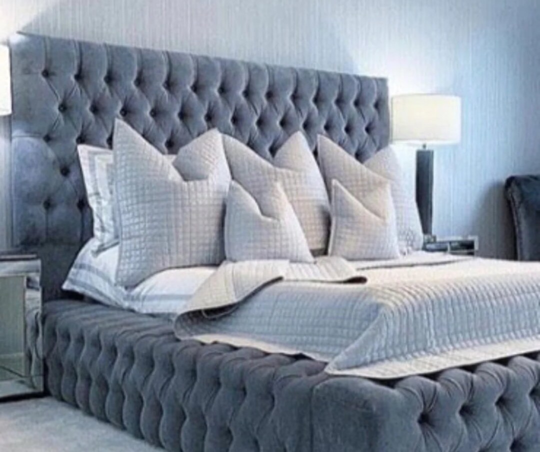 Riley Ambassador Bed Frame: Sophisticated Upholster UK Beds - Etsy