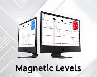 Magnetic Levels M-Levels Indicator MT4 Day Trading, Scalping, Swing Trading