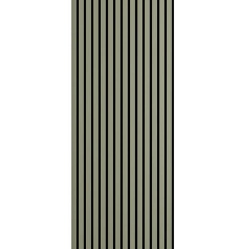 Olive Green Acoustic Slat Wood Accent Wall Panels - Limited Edition (94" x 12") or (106" x 12")