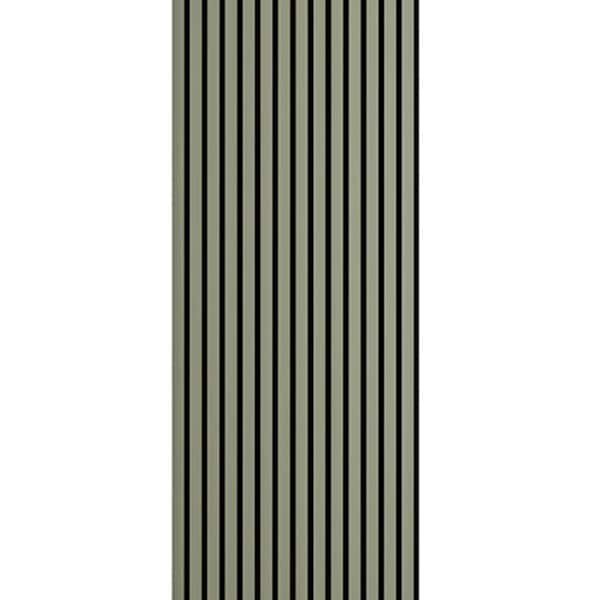 Olive Green Acoustic Slat Wood Accent Wall Panels - Limited Edition (94" x 12") or (106" x 12")