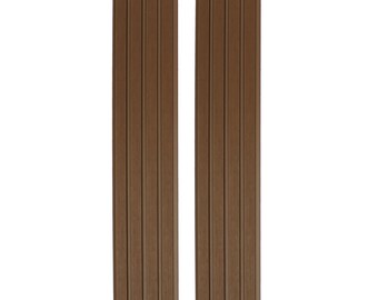 Light Teak Exterior Slat Wall Panels for Outdoors, Backyards, Patios, Fences, BBQ islands and Bars - (94.5" x 8.6") 2 Planks Per Box