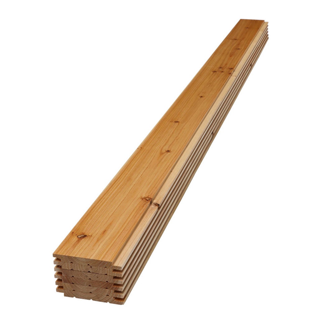 Unfinished Cedar Wood Shiplap Siding Boards for Interior, Exterior