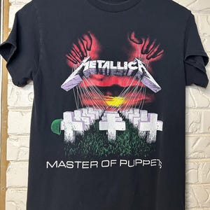 Metallica - Vintage Master Of Puppets Album Cover Shirt - Size Small