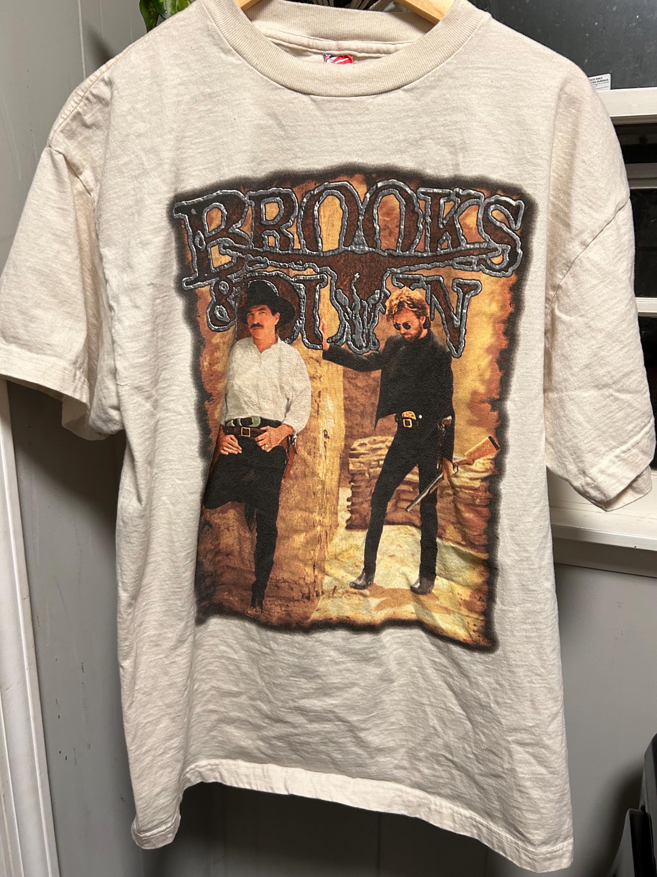 Brooks Dunn Vintage Borderline Album Tour 1997 Size XL