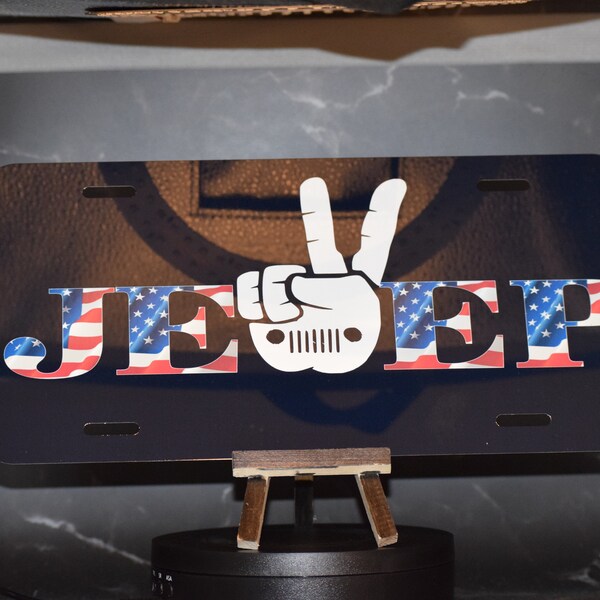 Jeep Front License Plate Etsy