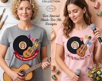 Faux Embroidery PNG, That My Mama Made For Me, Digital Download, Dolly Parton PNG, Crocheted Guitar Art, Country Music Design,