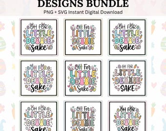 Ohh For Debbie Sake Easter Design Bundle – Funny Bunny PNG SVG (Digital Download)