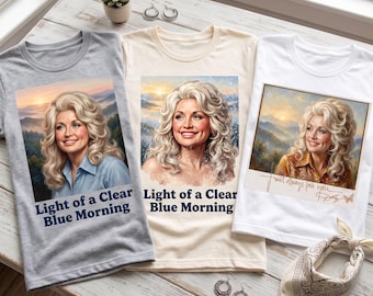 Dolly Parton Watercolor PNG Bundle, Light of a Clear Blue Morning, Watercolor Dolly, Country Music clipart, Digital Download