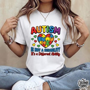 Autism Awareness Puzzle Heart PNG | Different Ability Sublimation Design (Digital Download)