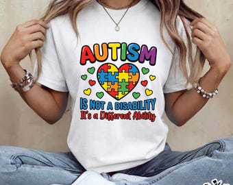 Autism Awareness Puzzle Heart PNG | Different Ability Sublimation Design (Digital Download)
