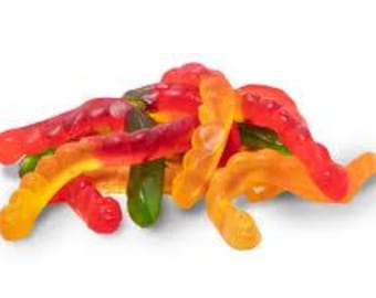 Gomitas de gusanos sin azúcar, gomitas a granel, regalo de caramelo