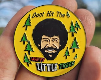 New Disc Golf Bob Ross Pin-2"