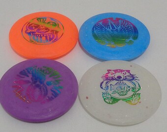 New set of (4) Zing Zu Can Topper Minis – 3" . "Wharf Rat" hot stamp