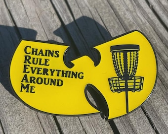 New Disc Golf Pin 2" x 2" + 1-4" Sticker-DIe Cut