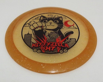 New Disc Golf Prodigy H7-750 Glimmer-176. Kittyzilla Hot Stamp + 1-4" Sticker.