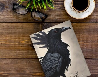 Raven Hardcover Journal: Gothic Blackbird Notebook, Writer's Diary
