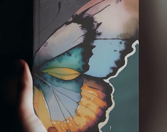 Watercolour Butterfly Journal: Botanical Entomology Notebook Writers Gift