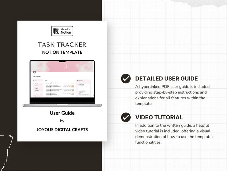 with detailed user guide in PDF format and video tutorial