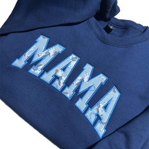 Appliqué MAMA Sweatshirt - Custom Made with Baby outfit