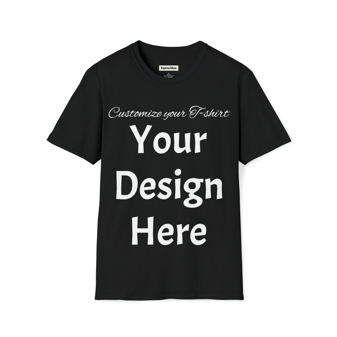 Your Canvas Design Your Own Unique Tshirt Etsy