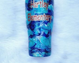 Custom color swirl tumbler | Personalized gifts | gifts under 50