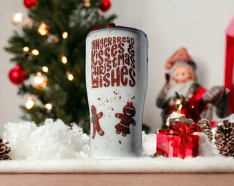 Gingerbread man tumbler seasonal decor drinkware barware