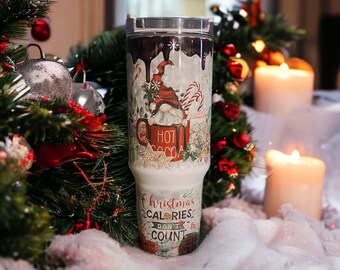 Christmas gnomes hot cocoa tumbler