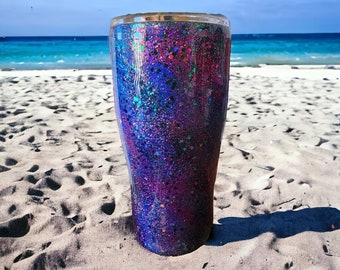 Galaxy glitter tumbler birthday gift