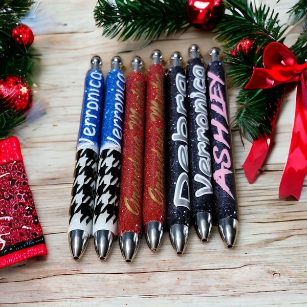 Custom glitter pens,Teacher appreciation,unique,cheap gifts, personalized sparkle pens