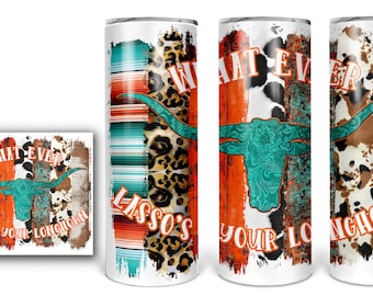 Texas longhorn tumbler
