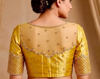 Handmade Zardosi Blouse, Bridal Collection