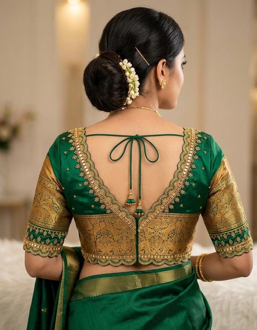 Maggam Work Blouse / Ready to Wear Gold Work Kardana N Zardosi Any