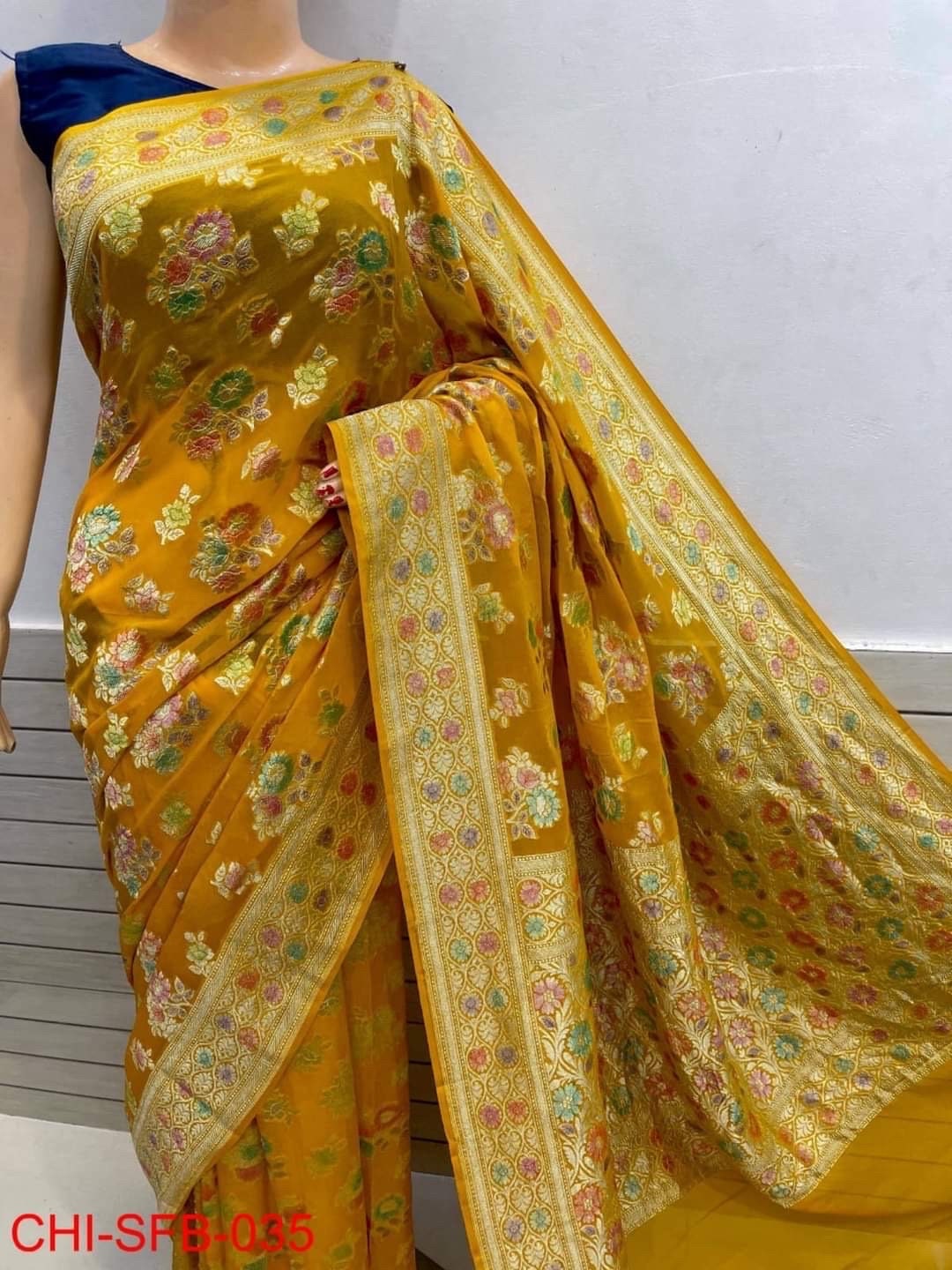 Elegant Grey Pure Handloom Khadi Silk Saree with Soft Zari Work main image 1