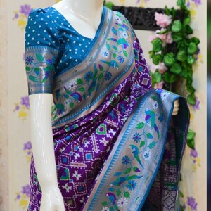 Patola Paithani Saree with Banaras Weaving Blouse