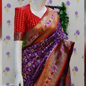 Patola Paithani Saree with Banaras Weaving Blouse
