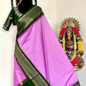 Sarees de seda pura Gadwal fancy powerloom prontos para vestir blusa com blusa bordada veste até 32-46 saree está pronto para o outono pico pronto