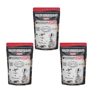 3 Pack of the Best Mushroom Coffee Nearby - Overnight Shipping - Organic Vegan Instant Coffee, USA Made, 60 Servings