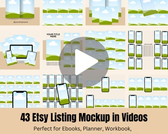 Etsy-Angebots-Mockup-Videos: Drag & Drop Canva-Vorlage (2000x2000 px)