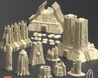 Alien Architecture Miniature Terrain I Karnac, The Tomb Planet I By Sacrus Mundus