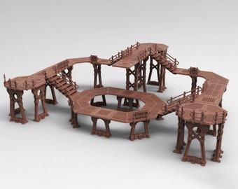 Industrial Platform Walkway Tabletop Terrain I Industrial Walkway I By Tesseract Tomb