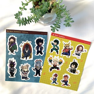 My Hero Academia Sticker Sheets