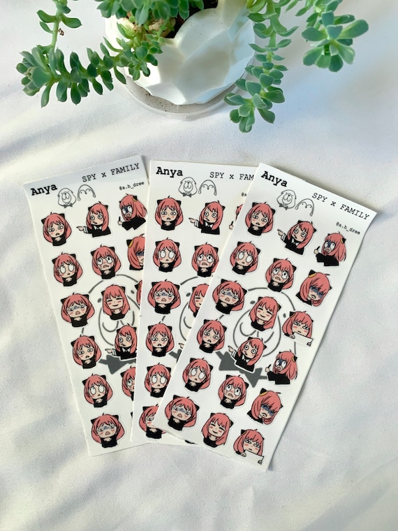 Anya- Spy X Family Emoji Sticker Sheets