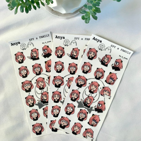 Spy X Family Sticker Anya - Etsy